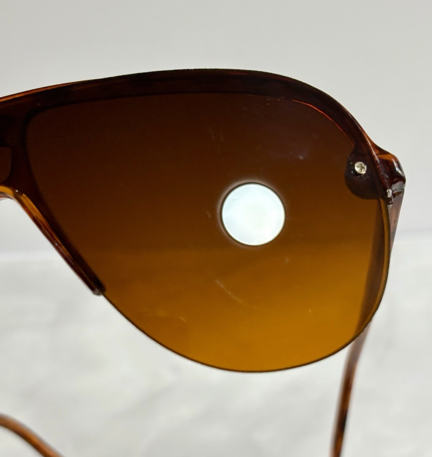 Unisex Vintage Tortoise Shell W/ Amber Lenses Aviator Sunglasses (Unbranded)