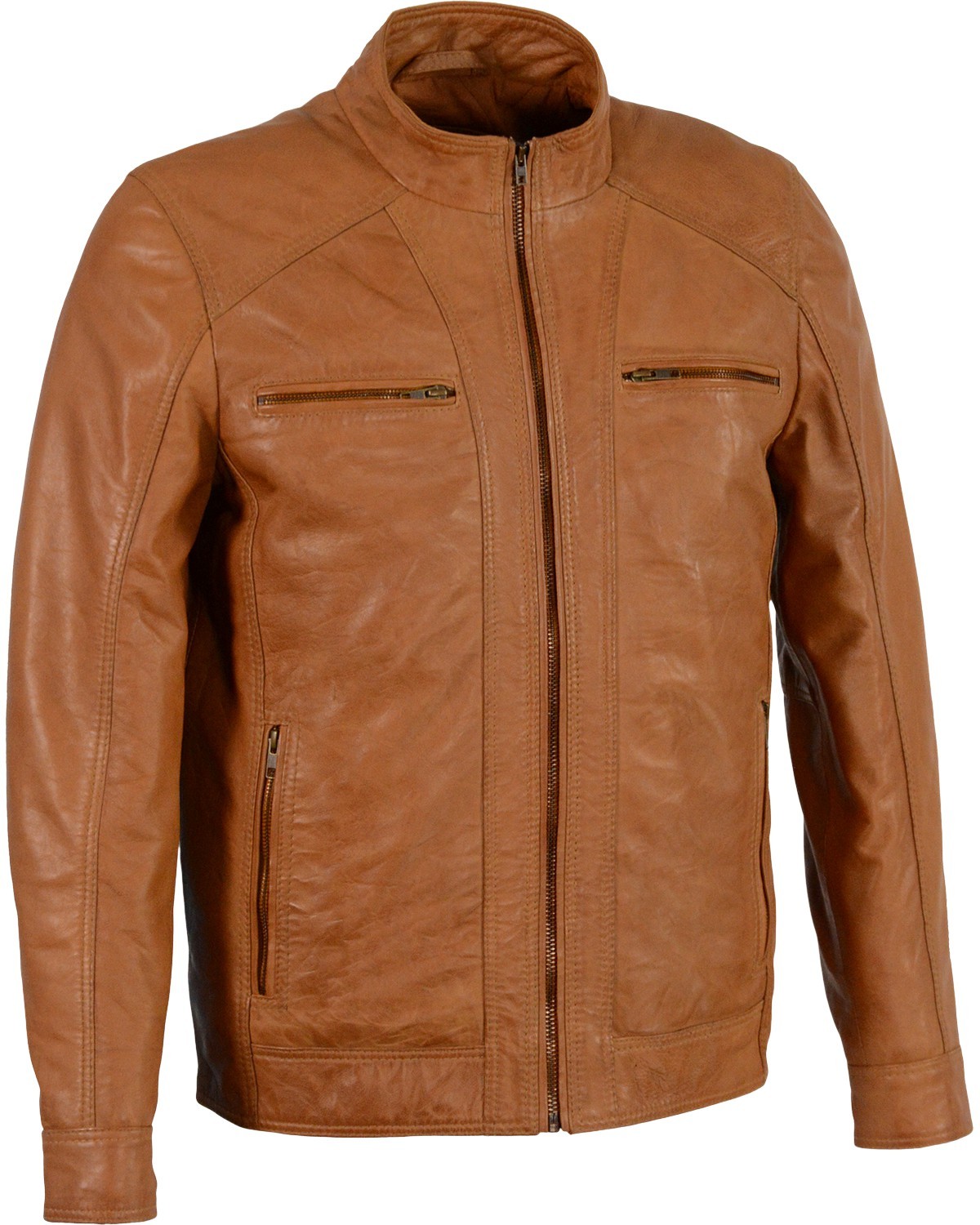 Milwaukee Leather Men’s Men'S Sheepskin Moto Jacket 4X – SFM1860-BLACK-4X