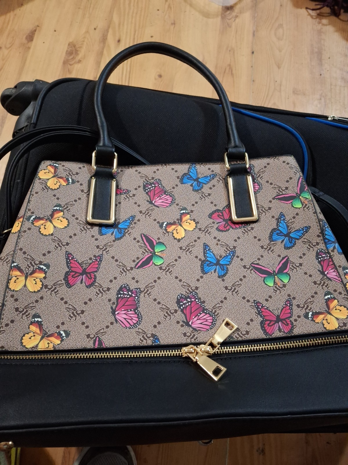American Bee Butterfly Purse Handbag