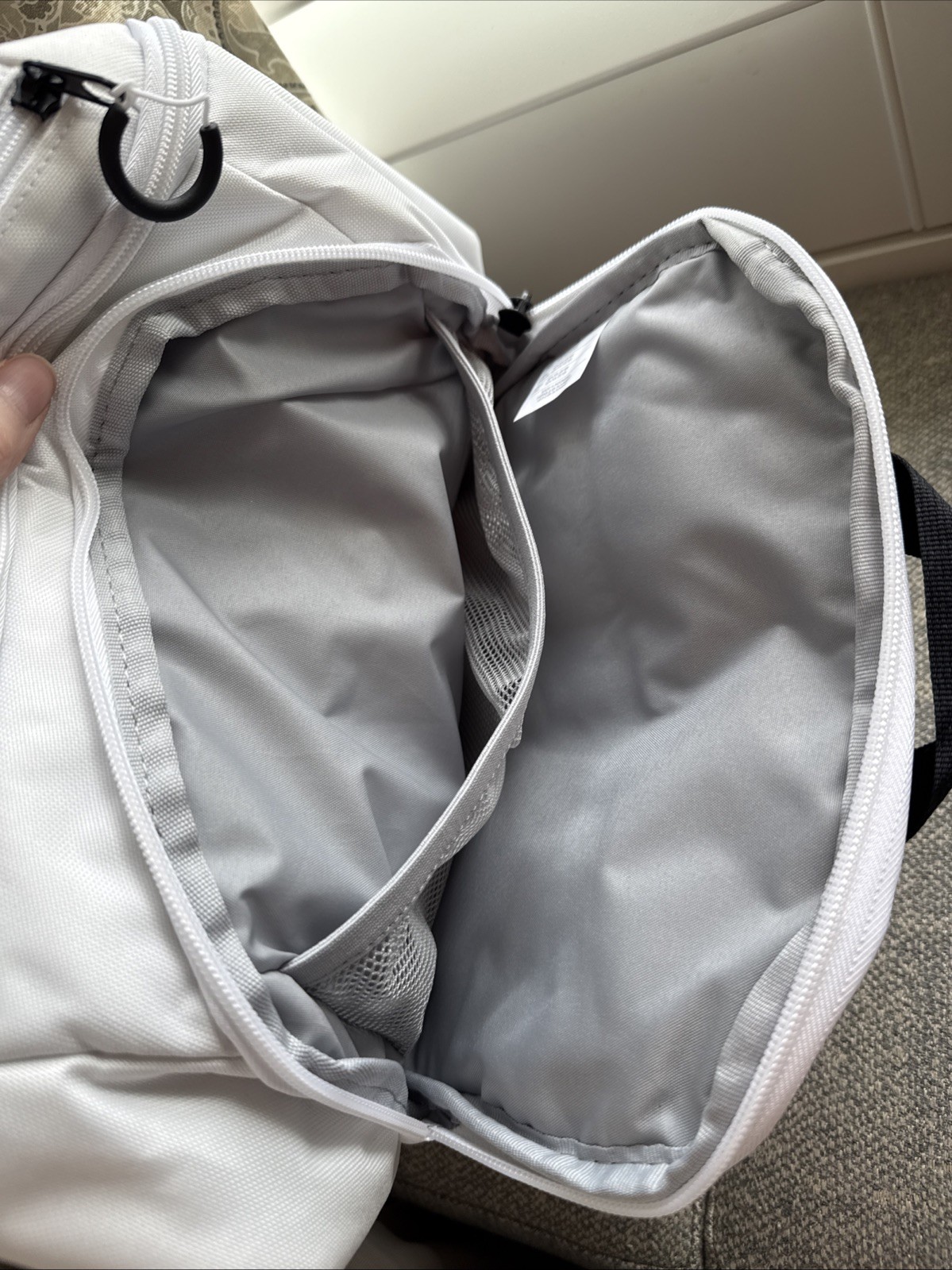 NIKE HM9965-100 Varsity Elite Backpack (32L) White Gold Black