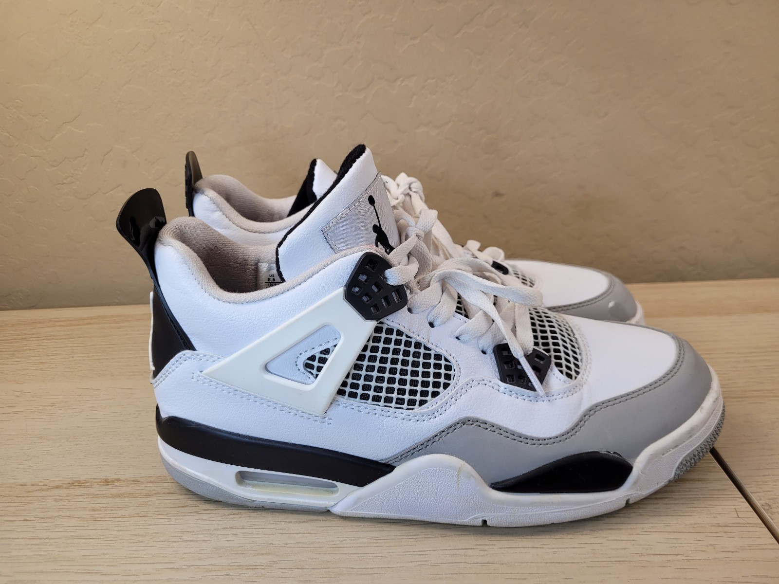 Jordan 4 Retro Military Black White DH6927-111 Shoes Sneakers Mens Size 8.5