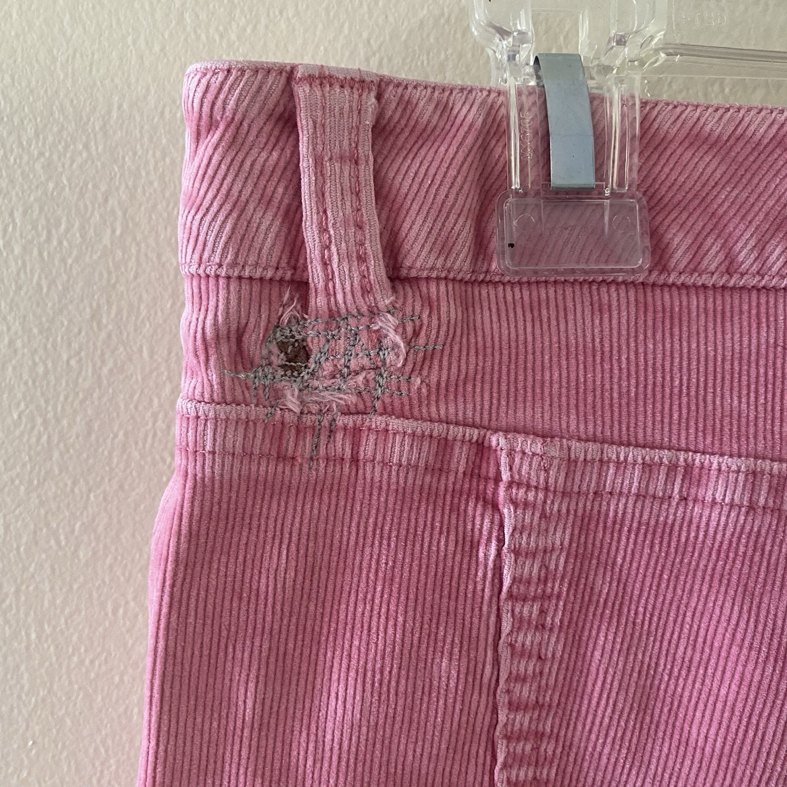 Vintage Covington Stretch Pink Corduroy Pants Women Sze 16 98% Cotton 2% Spandex
