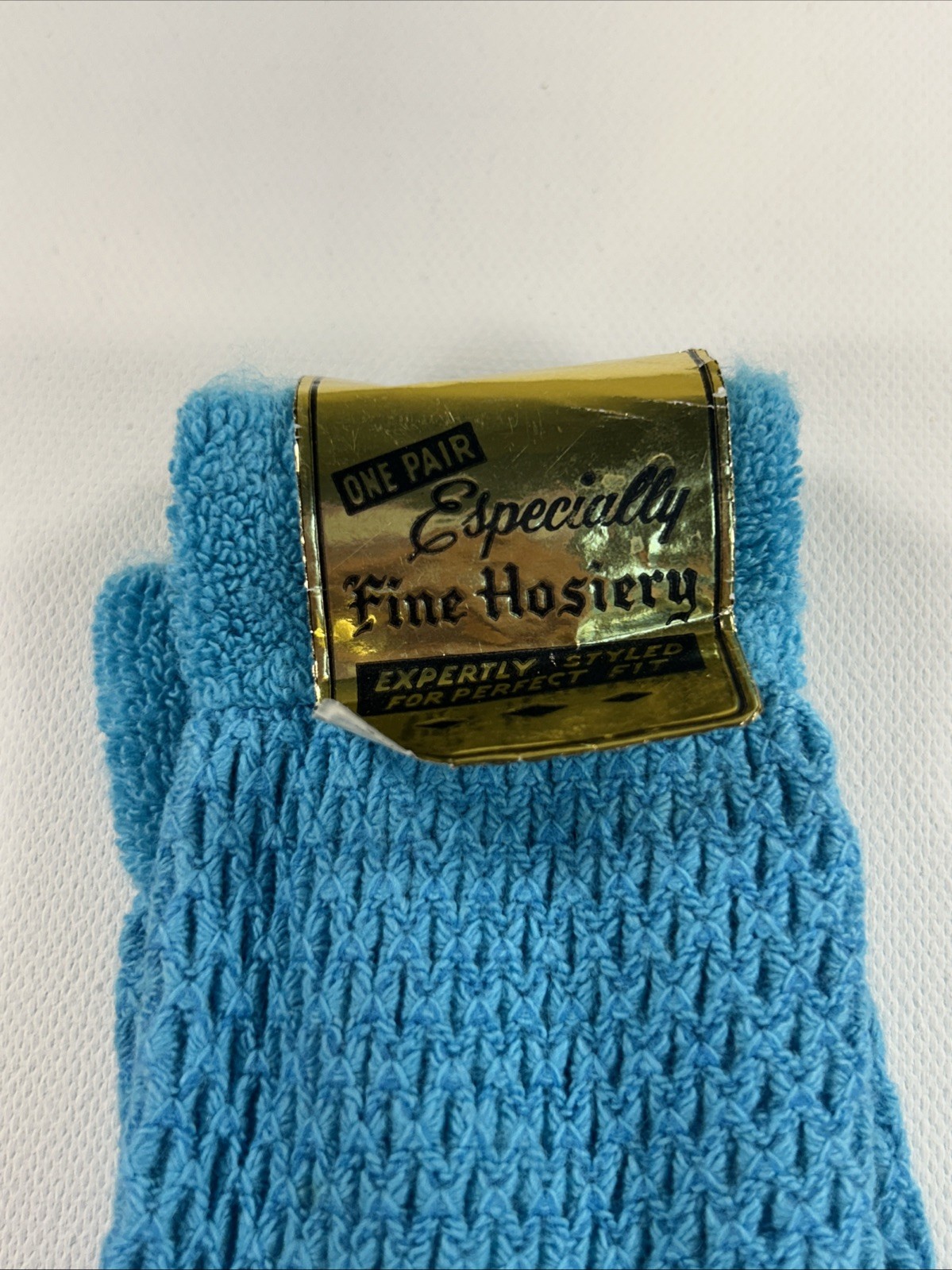 VTG Socks Women’ Especially Fine Hosiery Acrylic Blend Blue Size 8-11 Style 8438