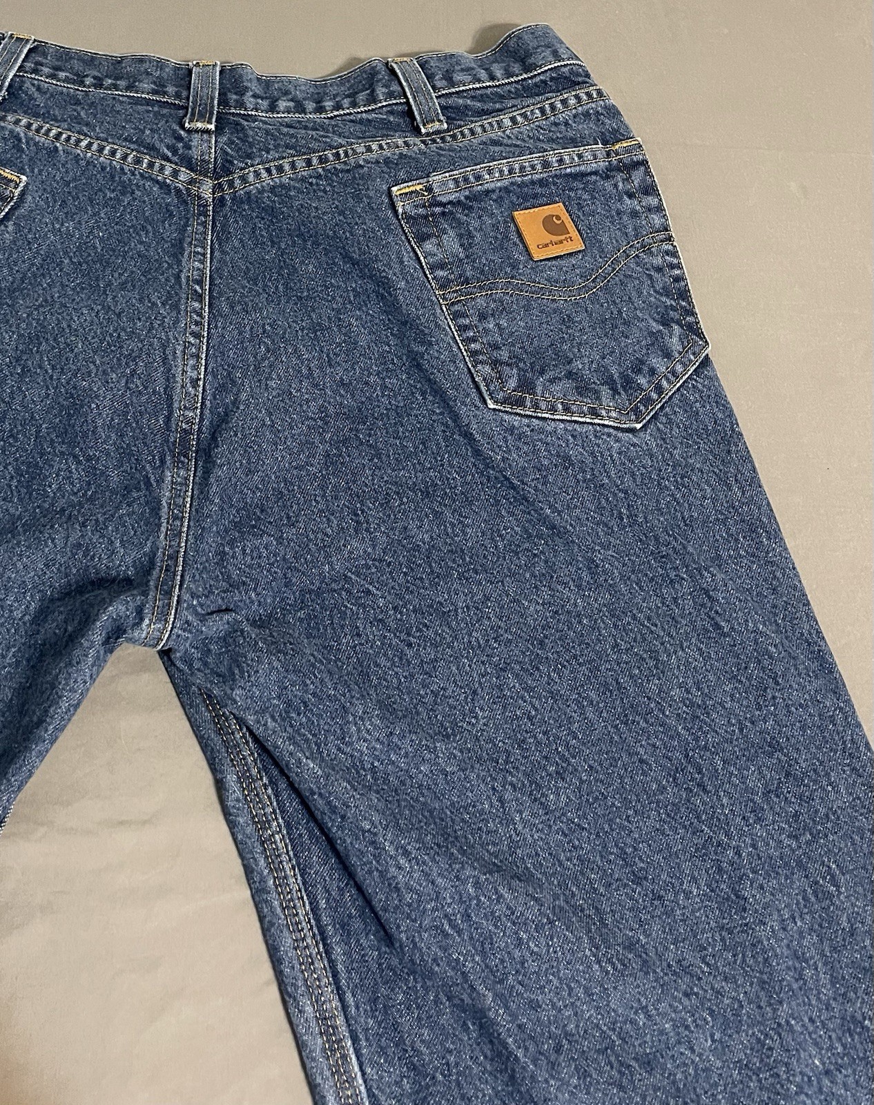 Carhartt B480 DVB Relaxed Fit Jeans Mens 40×32 Blue Denim Excellent