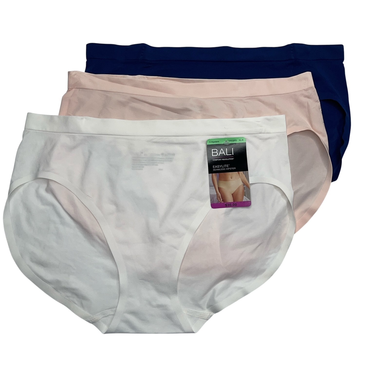 Bali Hipster Panties Easylite Seamless Smooth Comfort 3 Pair Underwear DFESP3