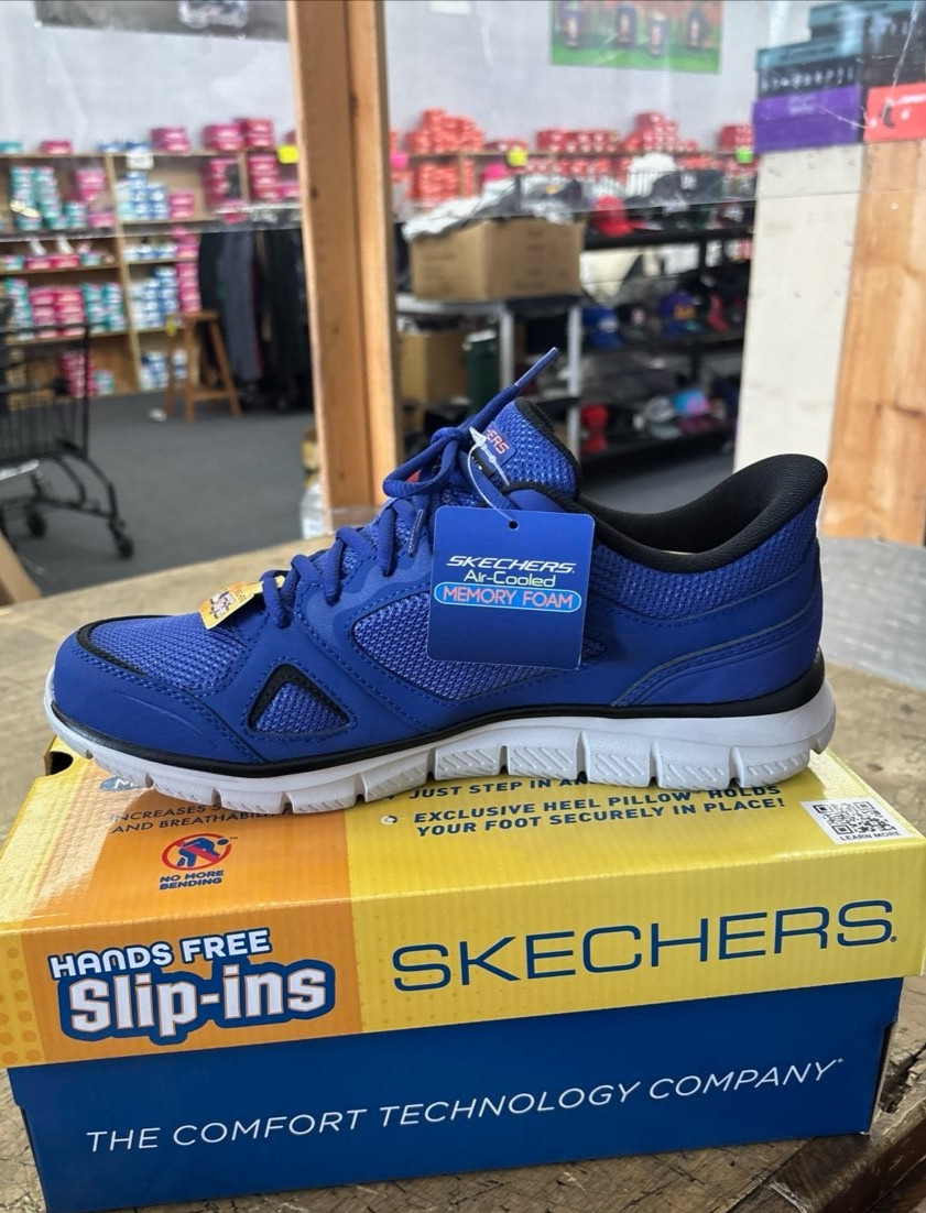 Slip-ins Skechers Shoes Men’s Blue Comfort Memory foam Casual Lightweight Summit