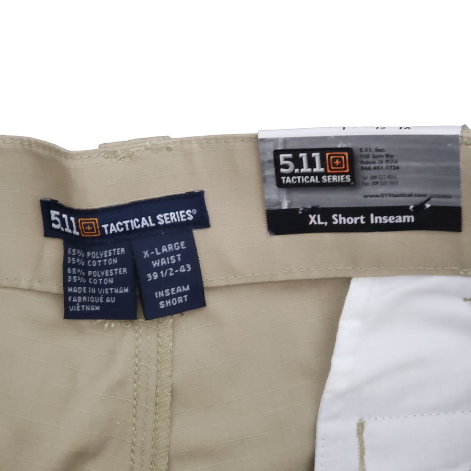 5.11 Tactical Series TDU Pants Poly Cotton Ripstop XL Short New with Tags