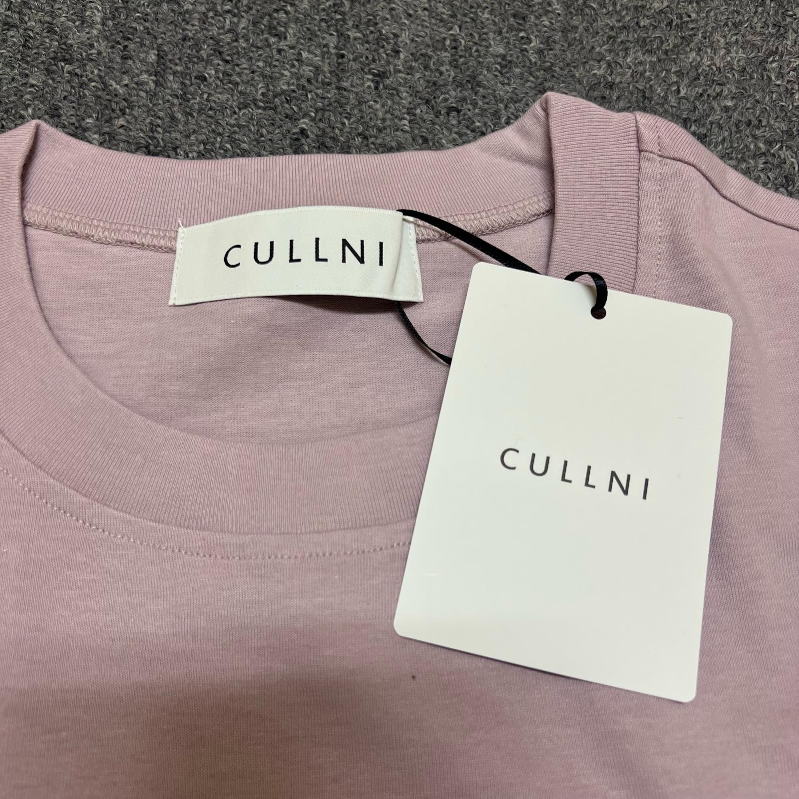 Unused CULLNI 25SS Cotton Jersey Box Logo Print L/S Pullover 25-SS-037 Pink 1