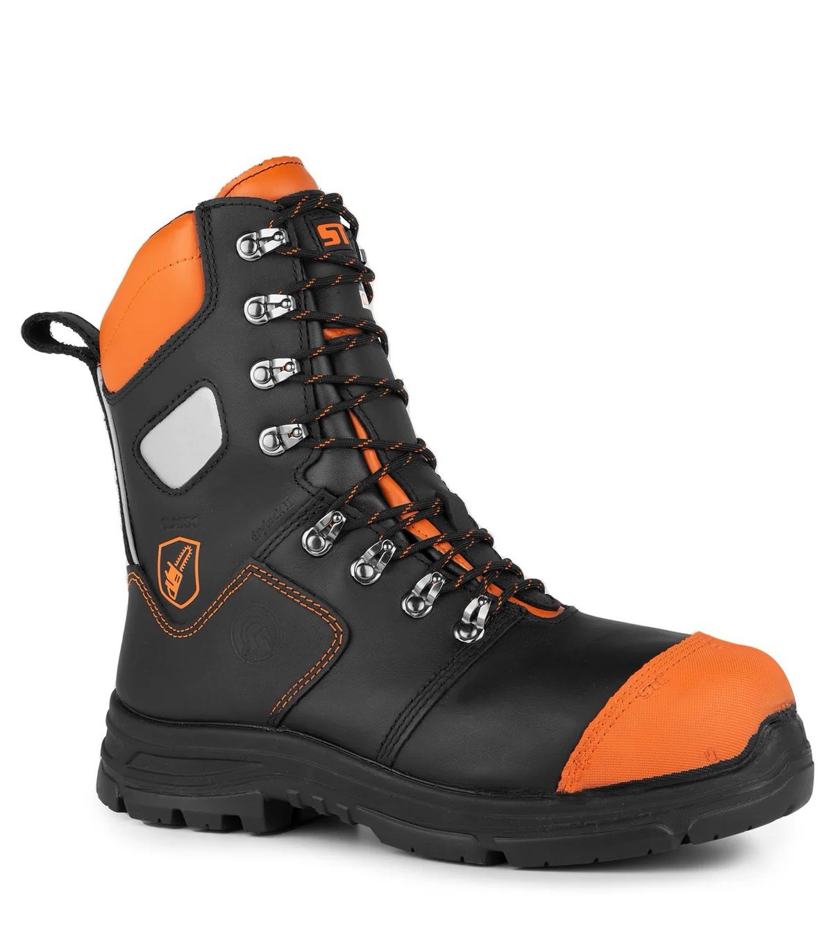 Battler, Orange | 8″ Lumberjack Chainsaw Safety Composite Toe Work Boots
