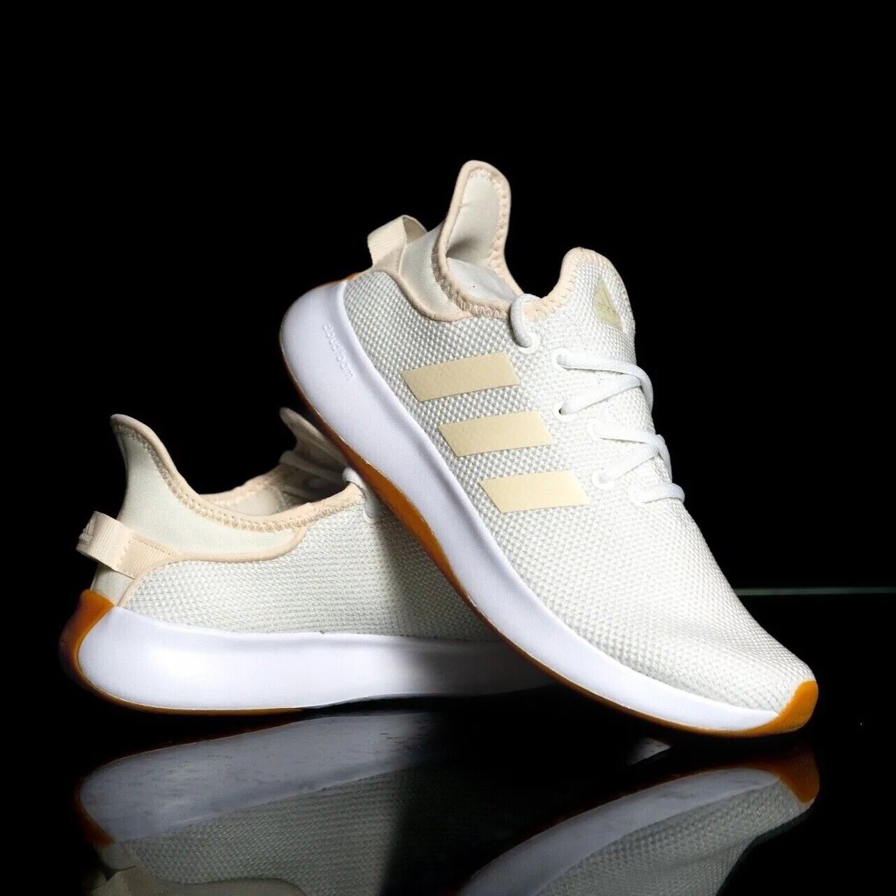 Adidas Cloudfoam Pure Women’s Sneaker Running Shoe White Athletic Trainers #529