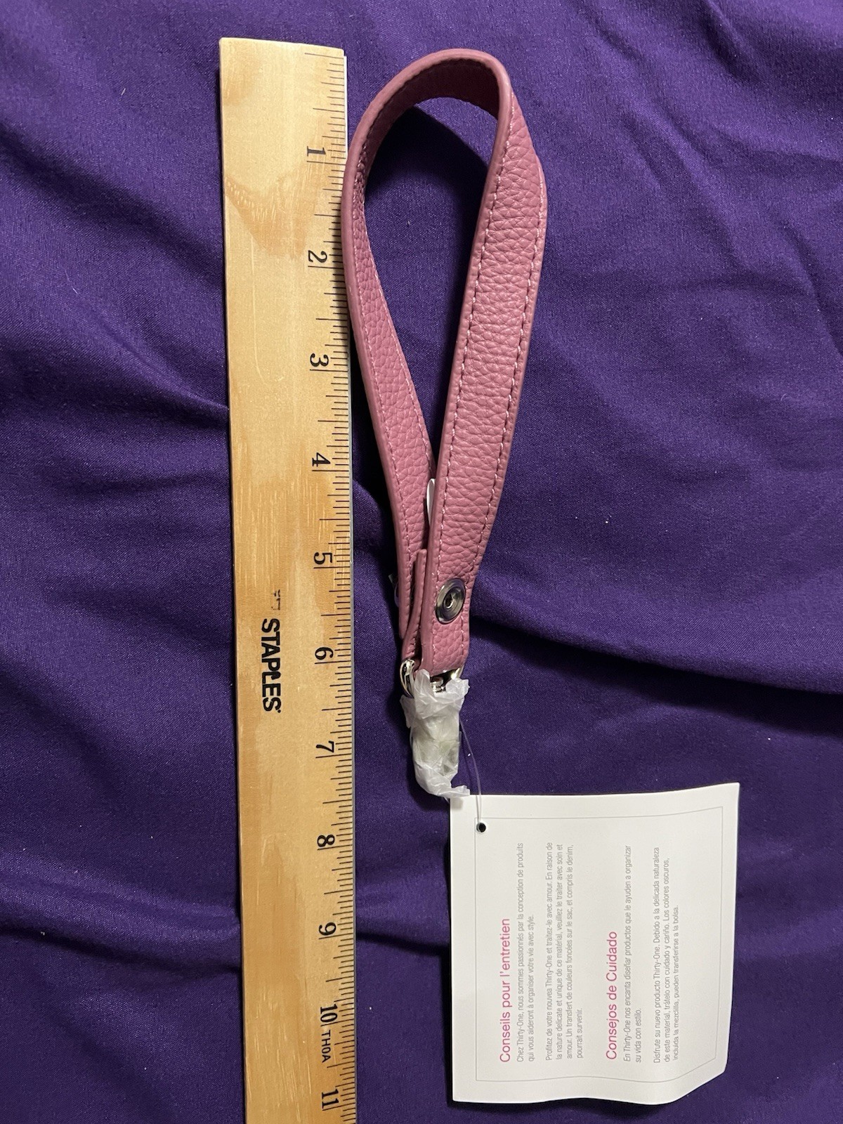 New Thirty-One Rubie Mini W/ Matching Wristlet Strap (sweet Blossom Pebble)