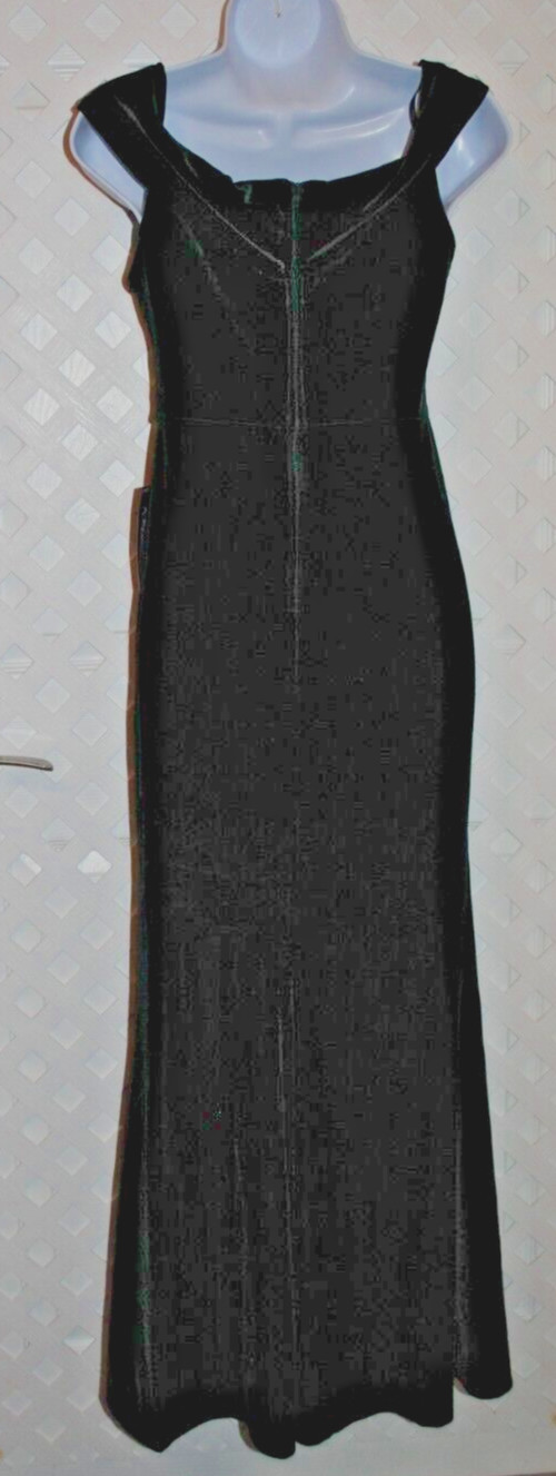 Rebecca B Deep Green Velvet Sleeveless Gown Formal Dress Size 6 NWT