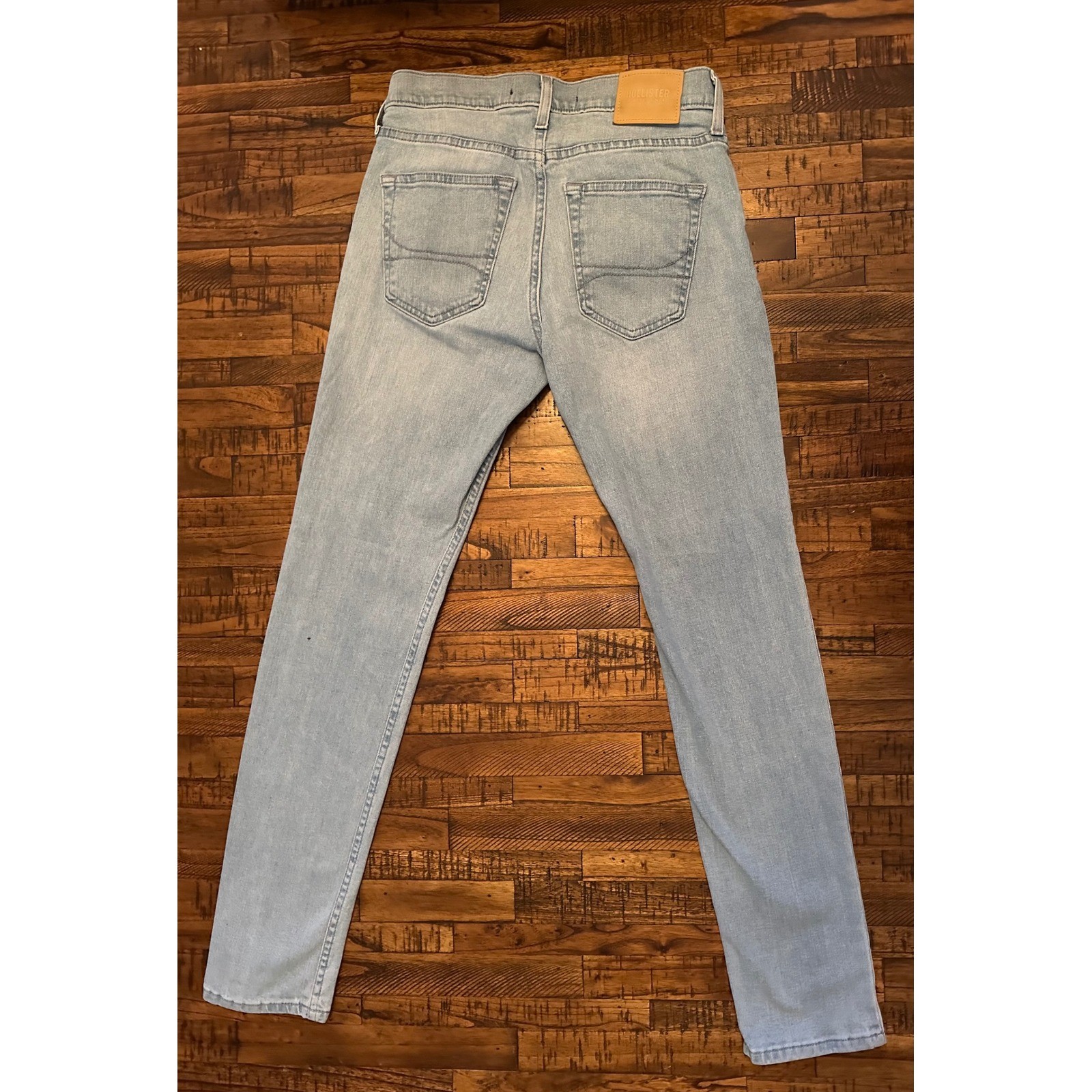 HOLLISTER Men’s W29 L32 Epic Flex SKINNY Light Wash Denim Jeans Stretch