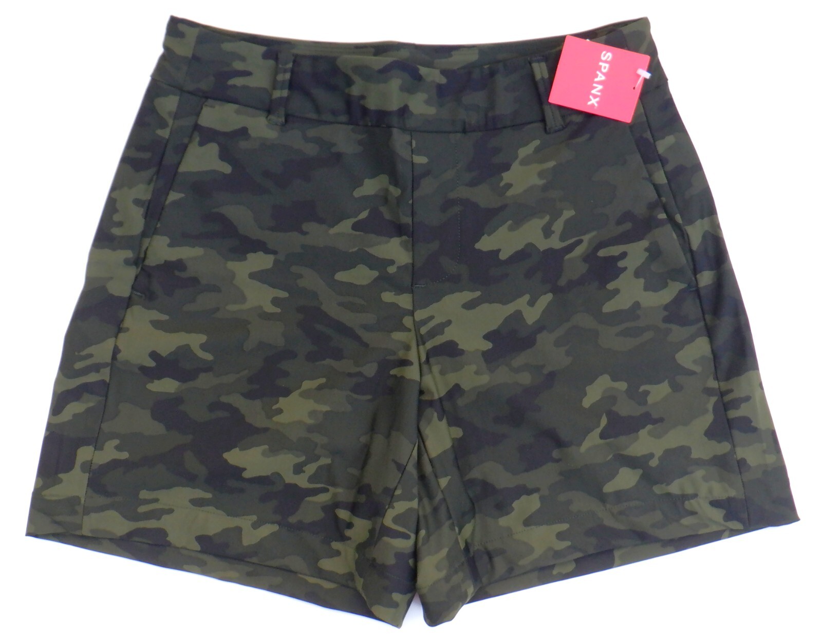 Spanx Women’s M L Green Camo Sunshine Shorts