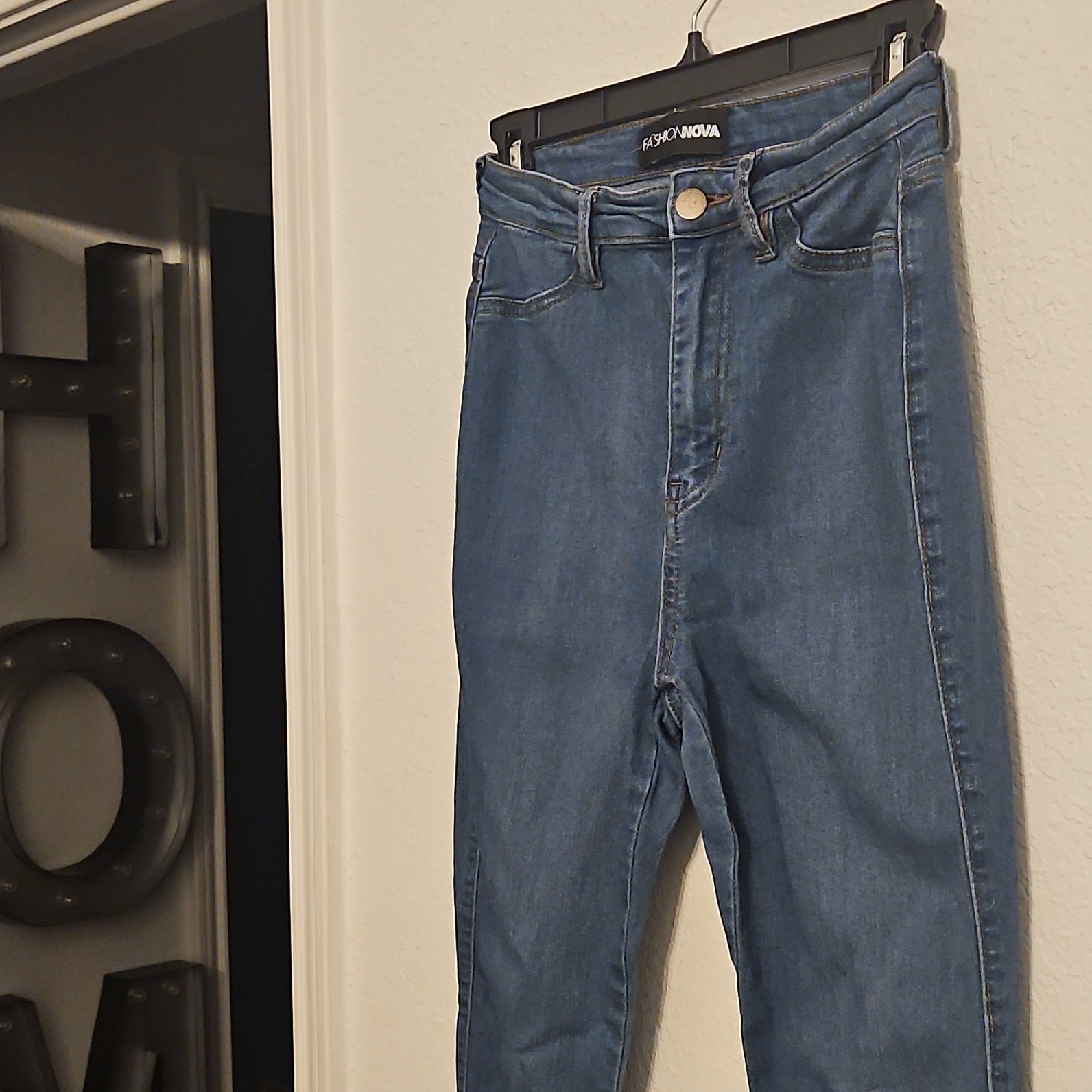 Fashion Nova Wanna Play? High Rise Skinny Jeans Blue Juniors 3 Stretch Denim