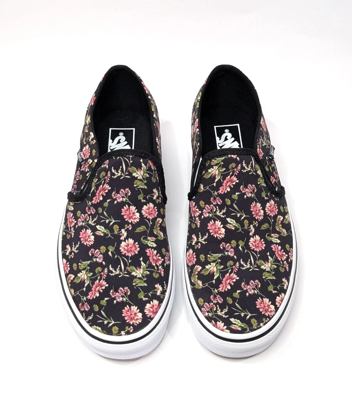 Vans Asher Dark Floral Black/Multi Canvas Women’s Skate Shoes-Assorted Size NWB