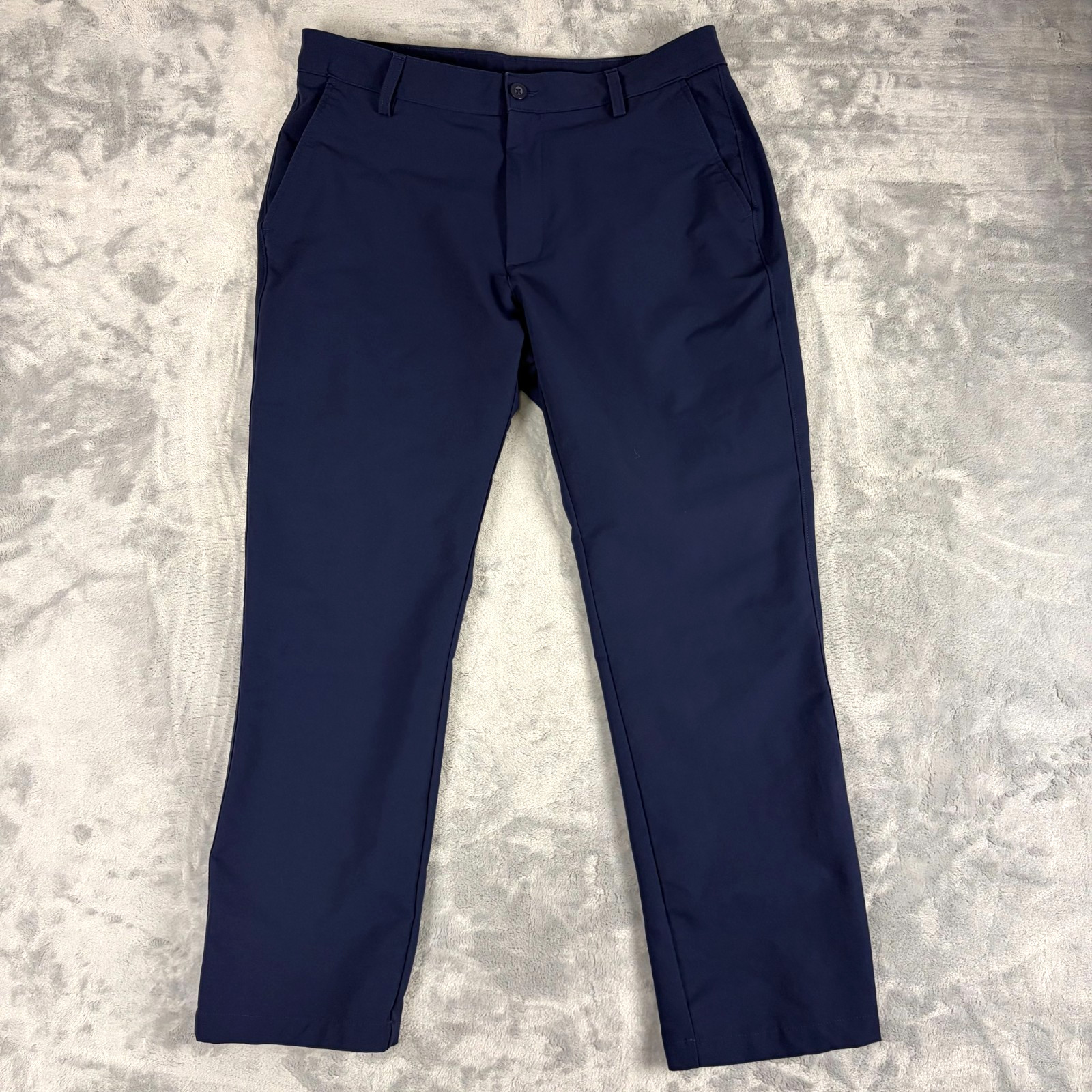 Under Armour UA Tech Pants Mens Size 36×30 Blue Performance Golf Office Career