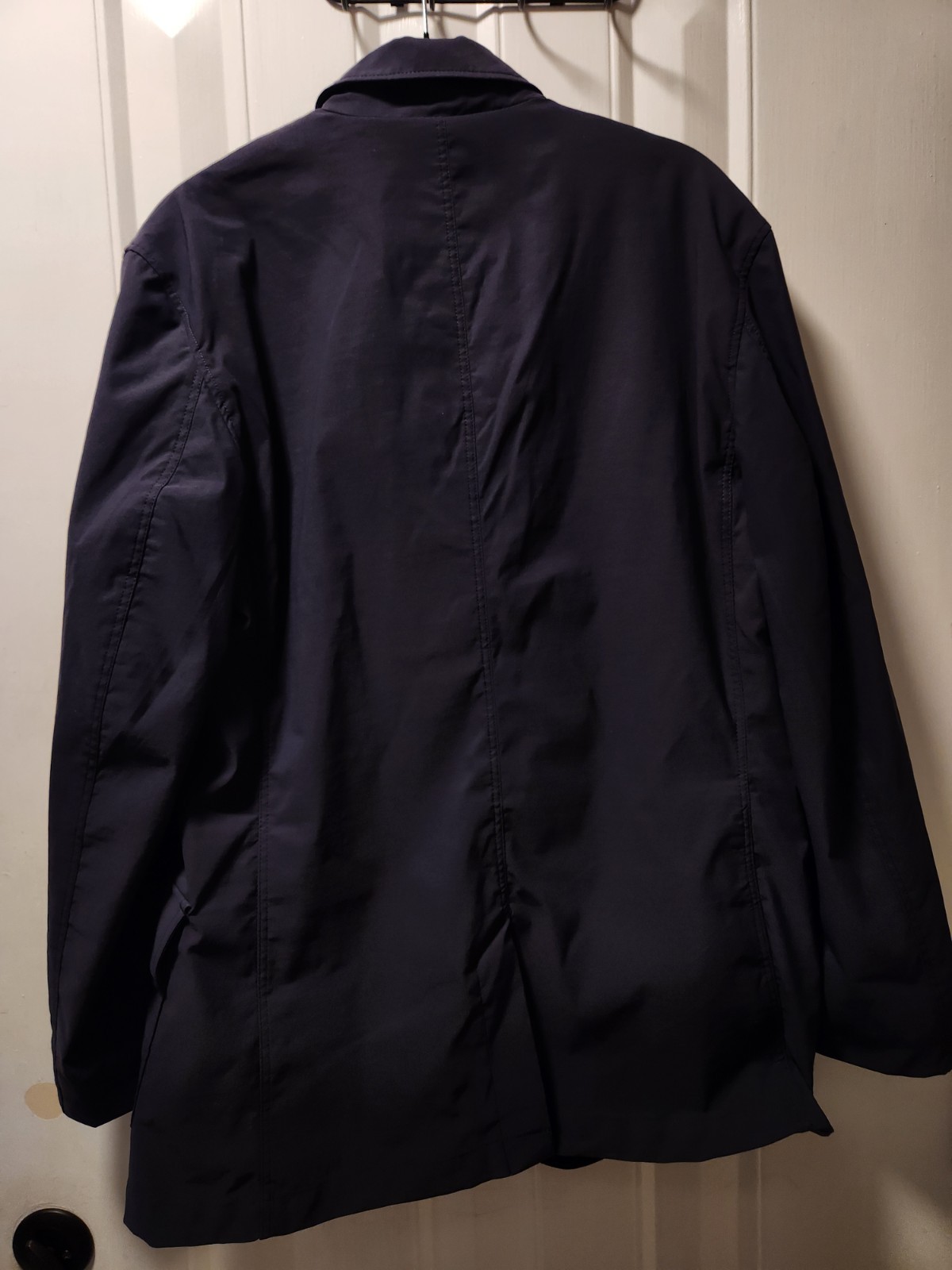 Eddie Bauer Travex Blazer Jacket Mens 40 Blue Lightweight Travel Pockets