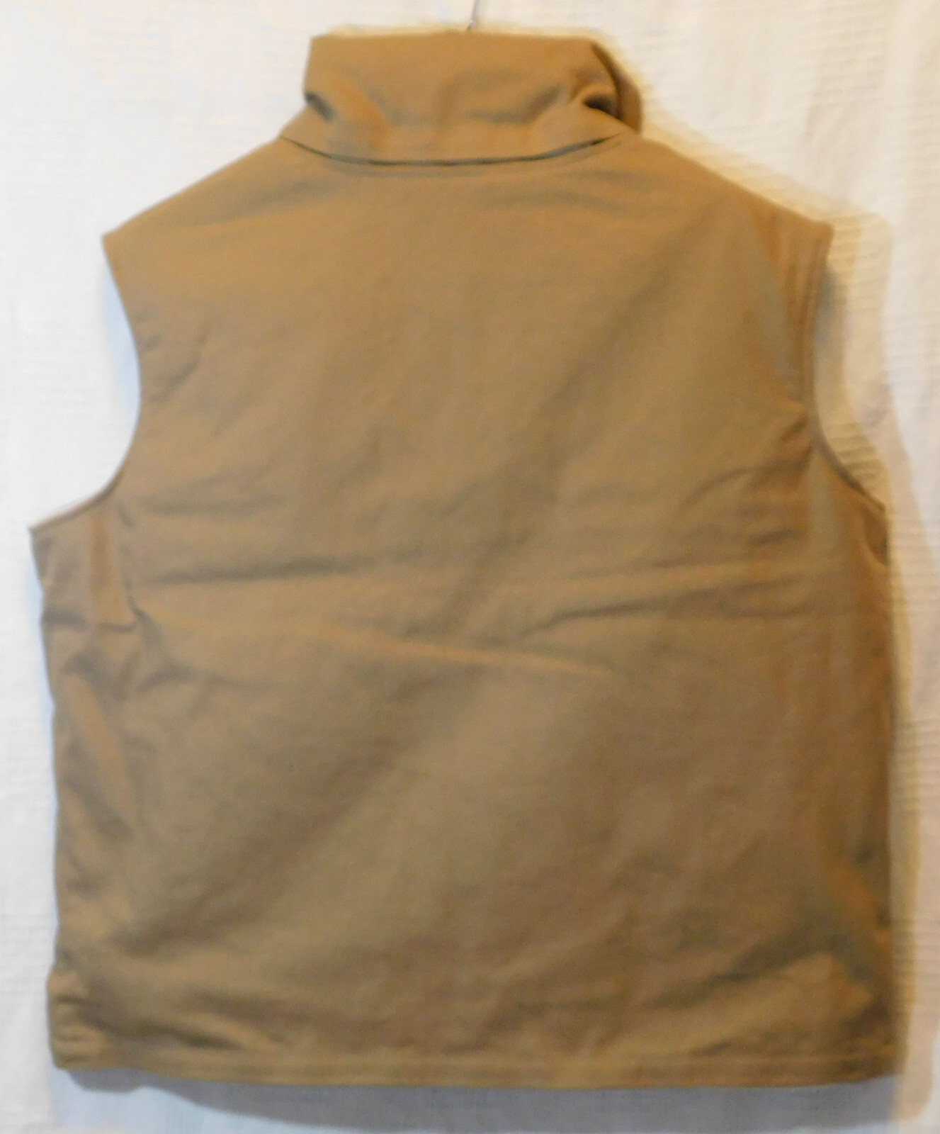 WINTER VEST Free or Low Cost Insulation Recyclable Removable Inserts Tan WAHE!