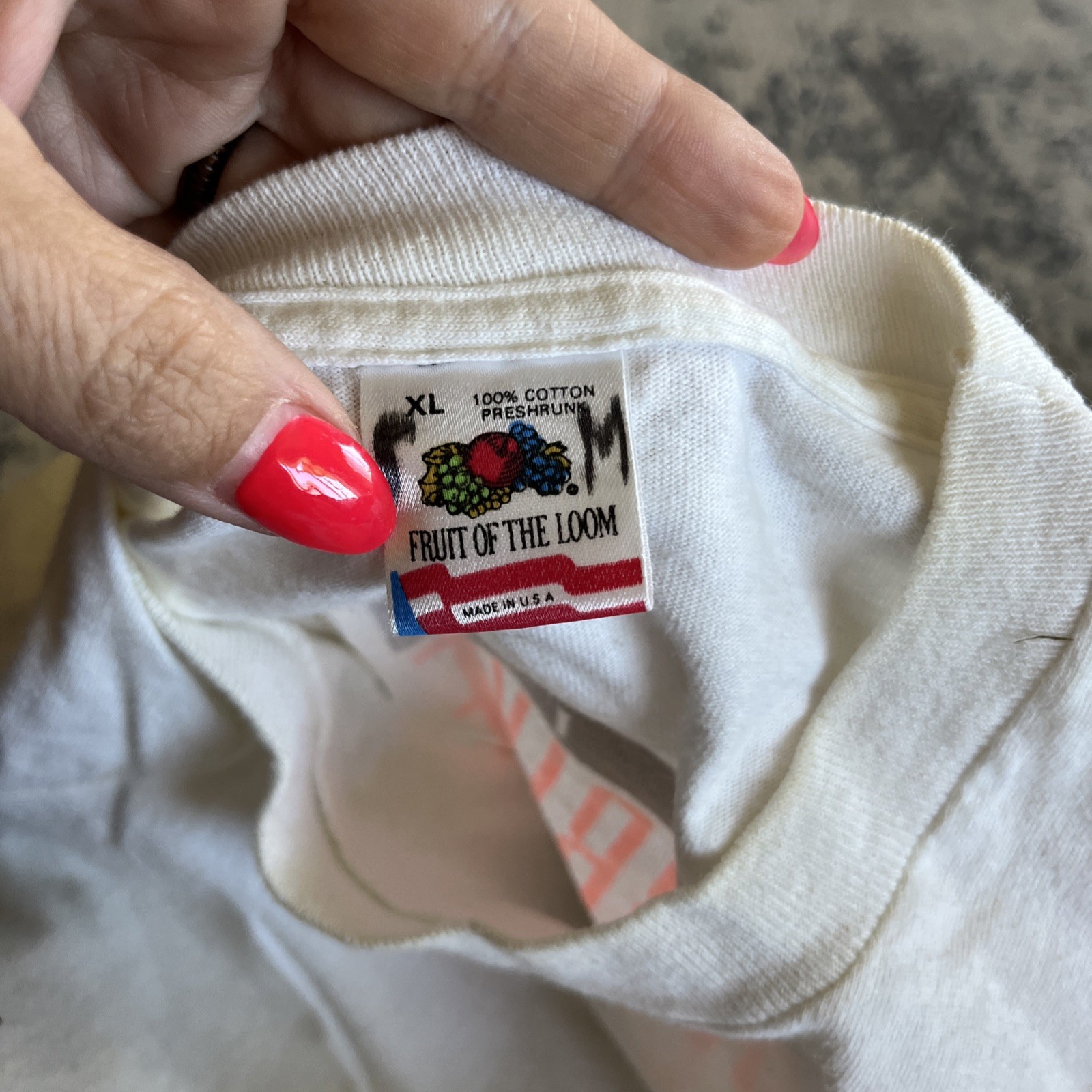 Vintage Fruit of the Loom Single Stitch T Shirt Graphic XL 90s USA Budweiser