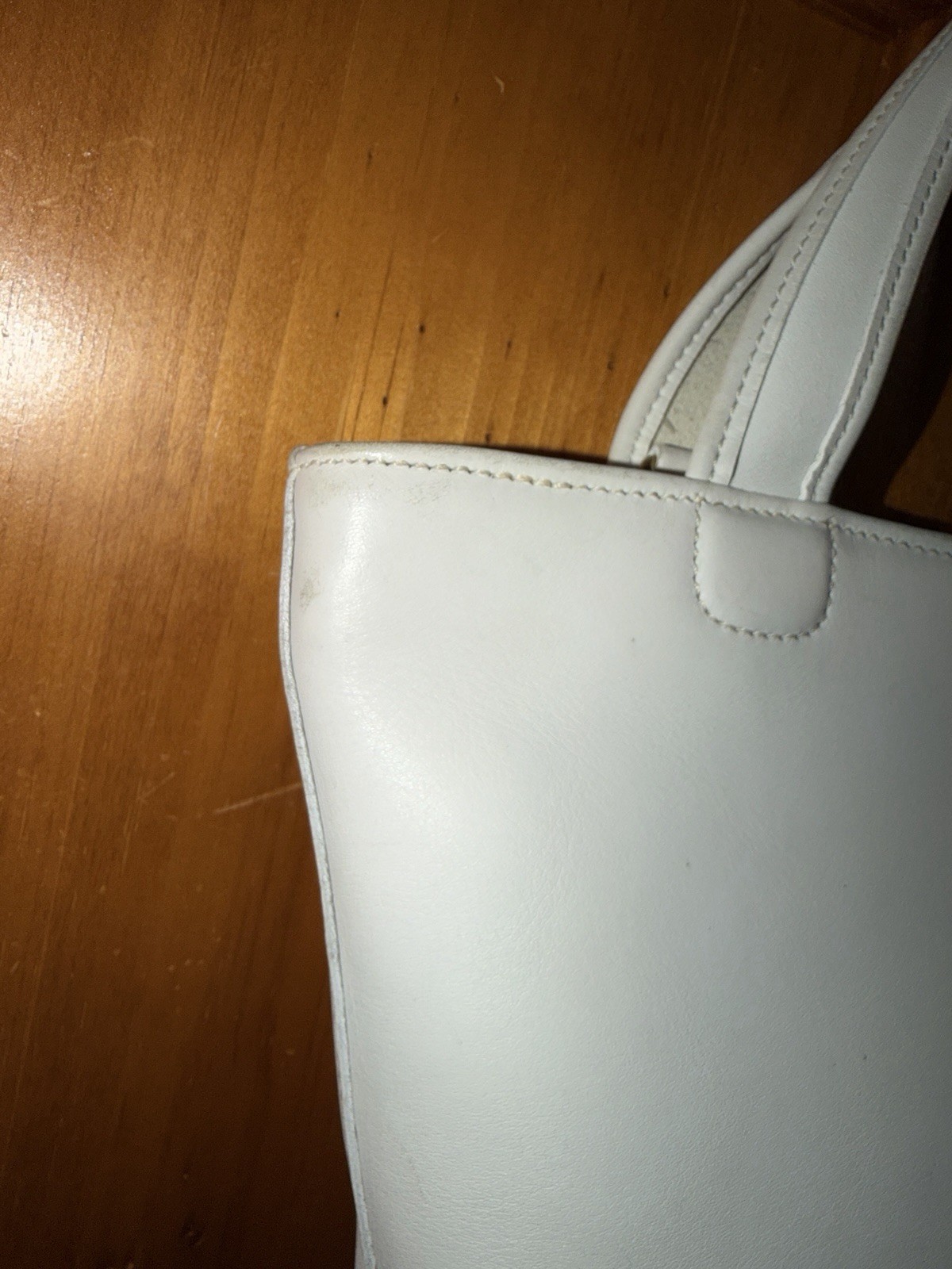 Coach 9301 Bleecker Basket Satchel White Leather Bag Vintage Purse Top Handle