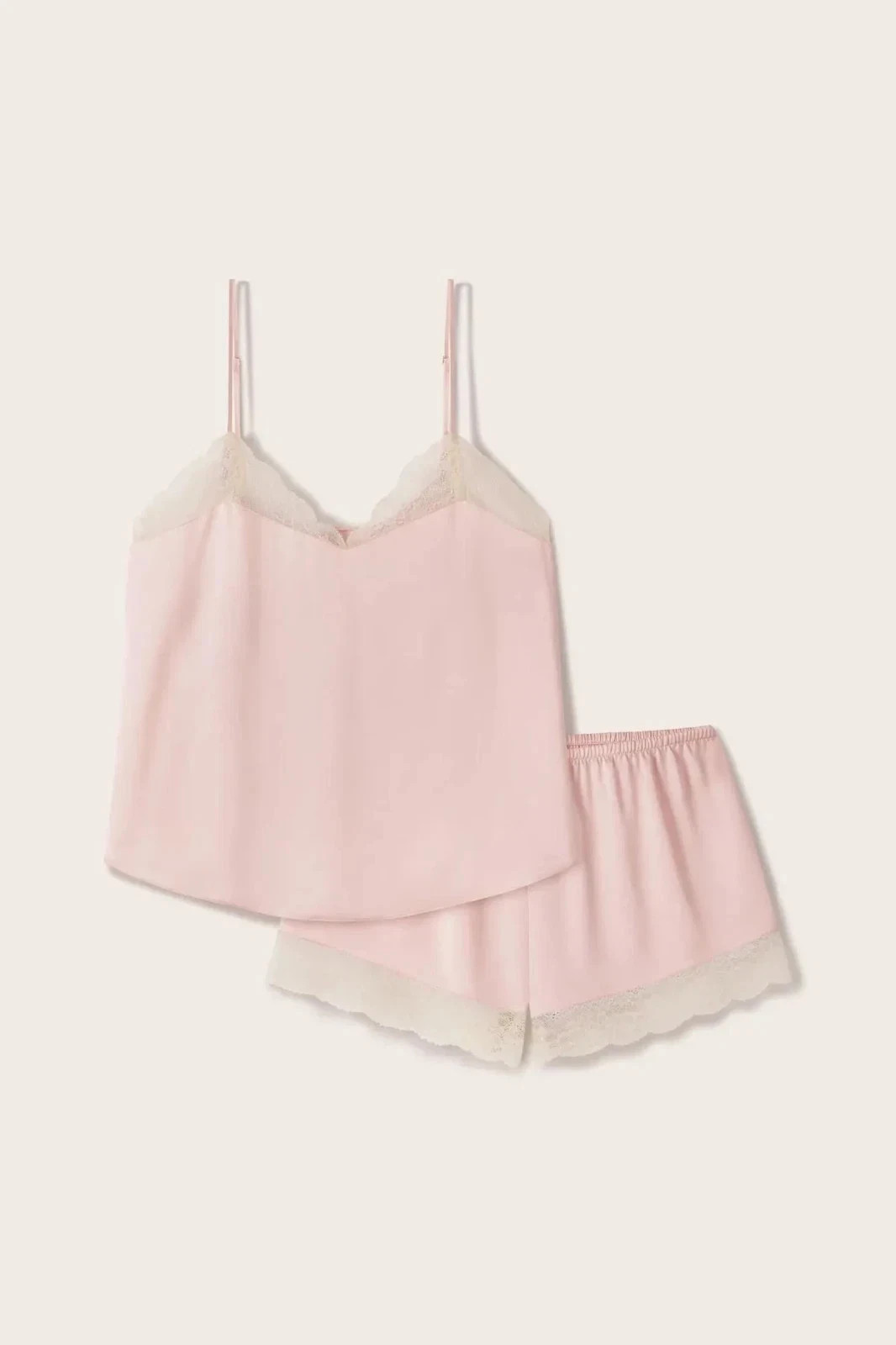 NEW Eberjey Silk Lace Cami & Short Set Pale Pink – (ALL SIZES/NEW)