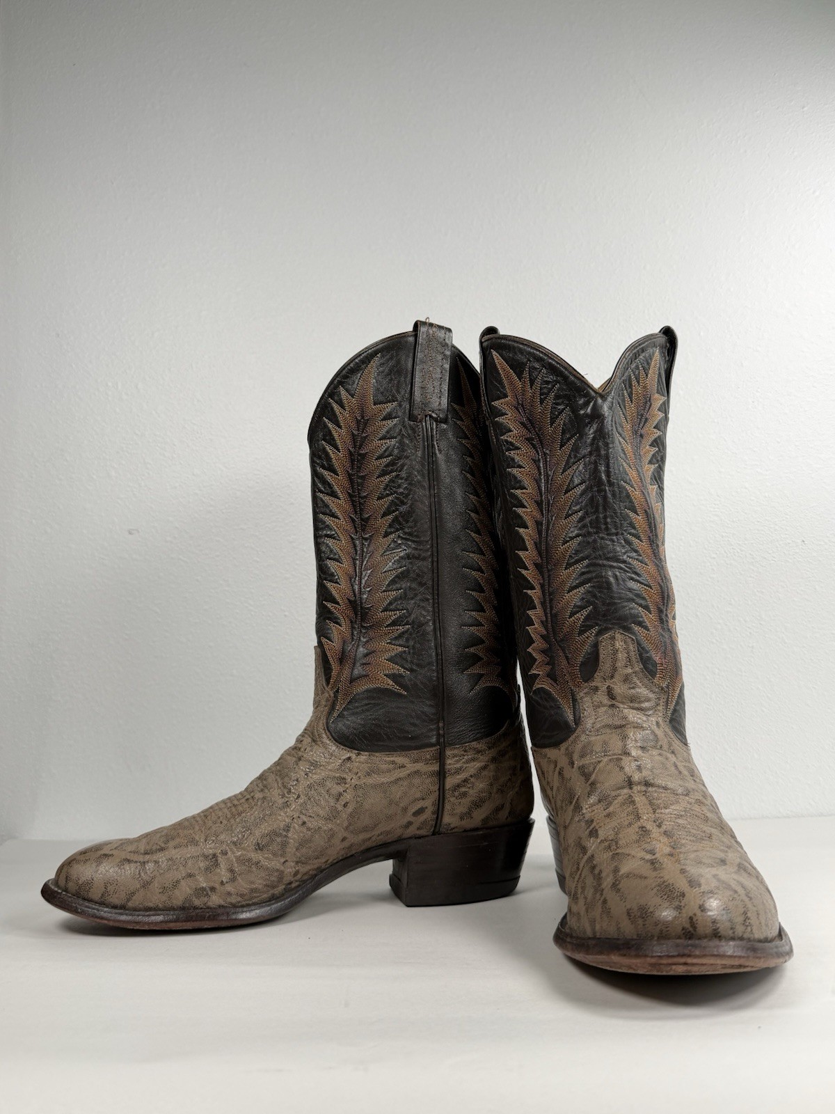 Vintage Men’s Tony Lama Exotic Western Boots Size 10 D 8601 Boots Made In USA