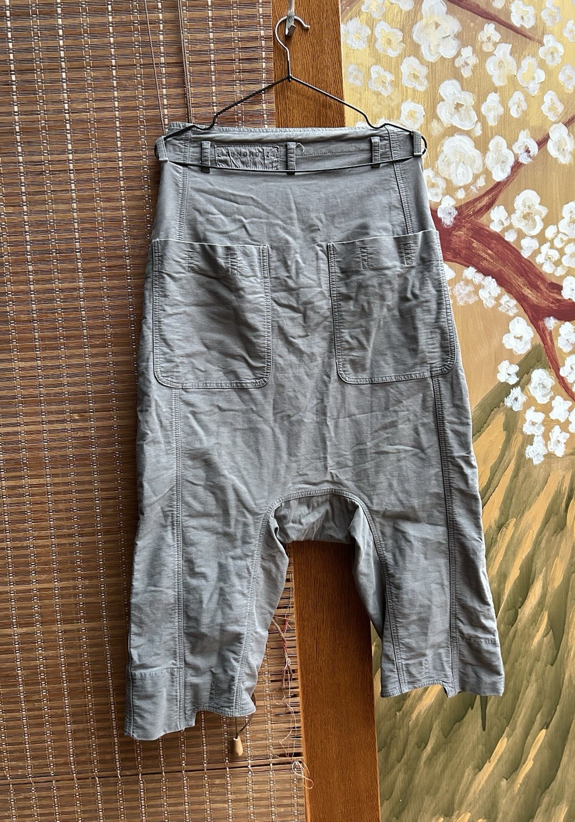 Rundholz DIP Grey Drop Crotch Cropped Pants Size XS Avant-Garde Lagenlook