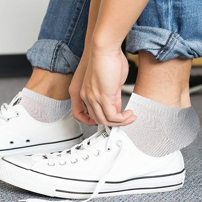 Mens Wholesale Bulk No Show Ankle Socks, Big And Tall Cotton Sport Athletic Sock