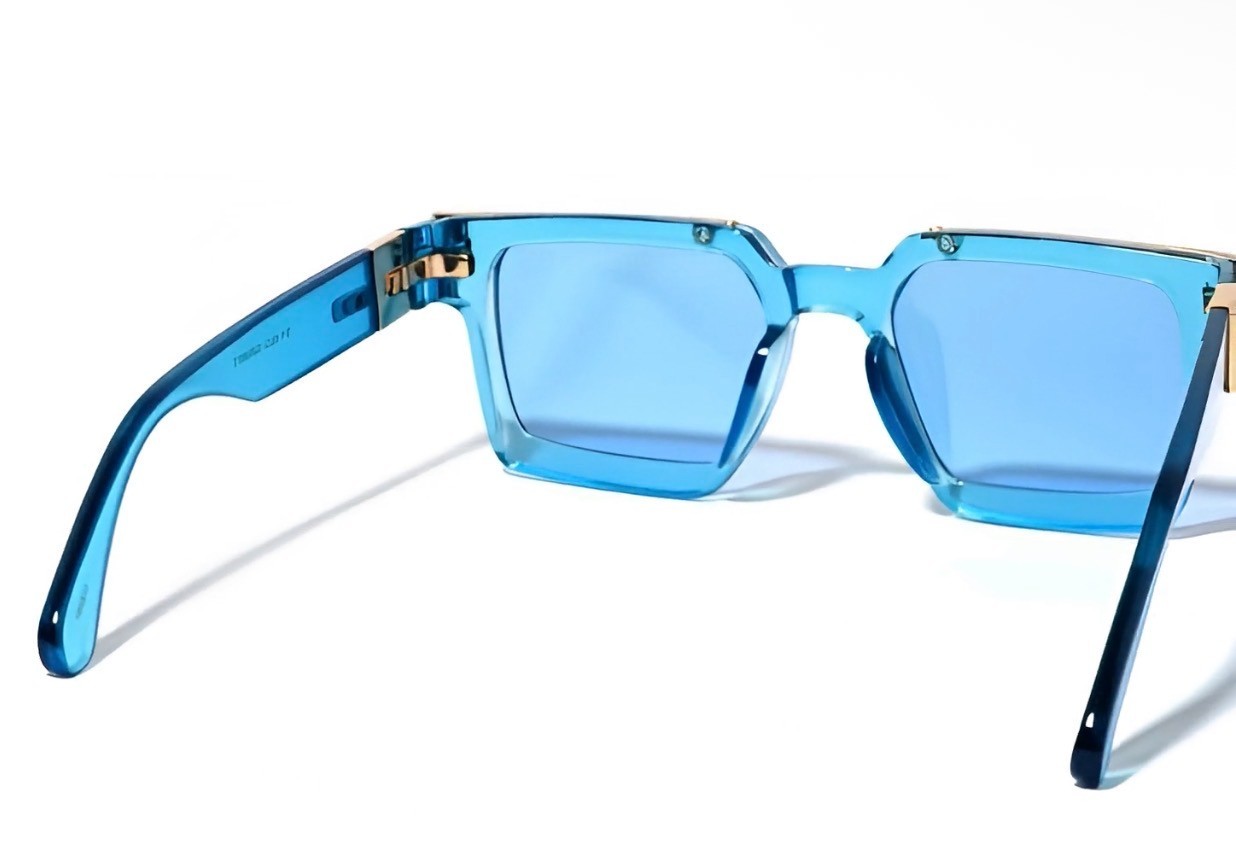 MEN OVERSIZED THICK SHADES SQUARE SUNGLASSES RETRO DESIGNER FASHION CLASSY 2023