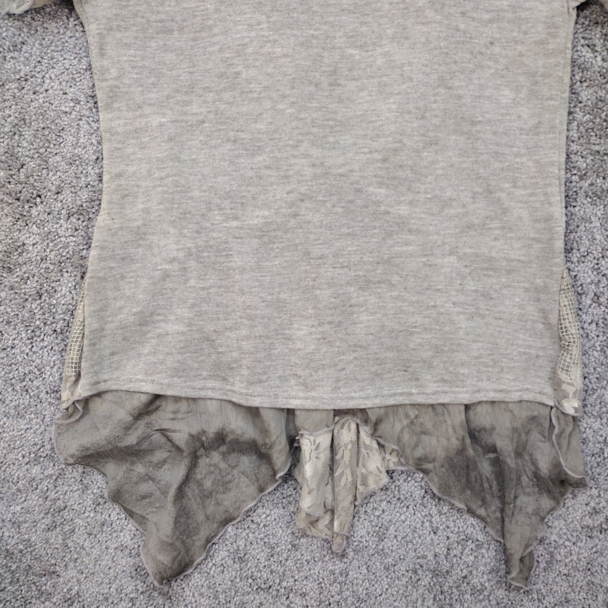 Pretty Angel NWT Green Top Tunic Women’s Size Med Y2K Lace Fairy fun Sexy Shirt