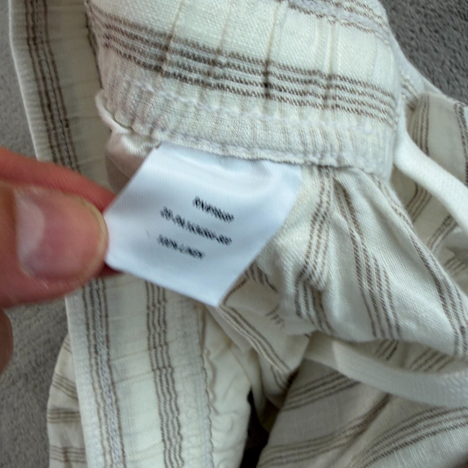 TODD SNYDER Relaxed 100% Linen Leisure Pants in White Striped Pleated NWT $198