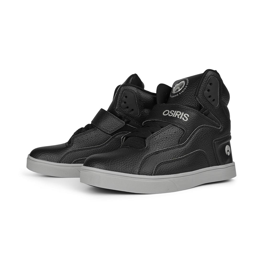 Osiris Rize Ultra High-Top Shoes – Black/Grey/Black