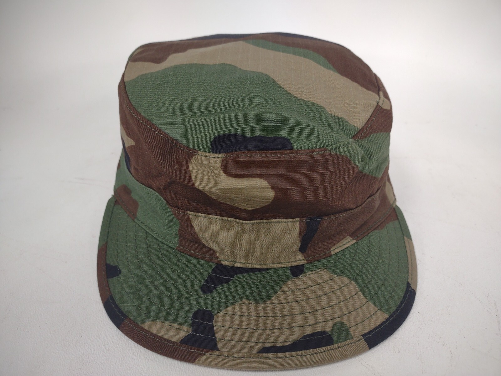 US Army Military Issue BDU Woodland Camo Hot Weather Cap Hat Size 6 7/8 NEW
