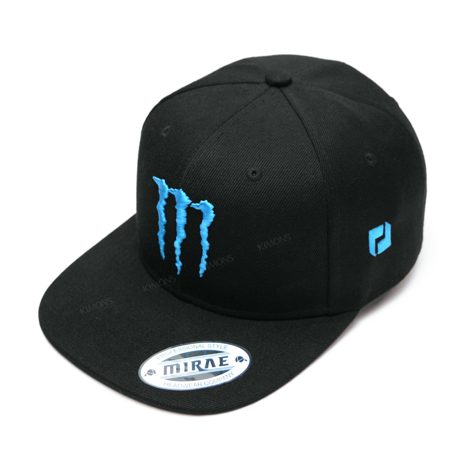 Energy Drink Embroidered Snapback Hat Monster Black Cap **Free Returns** TQ / BK