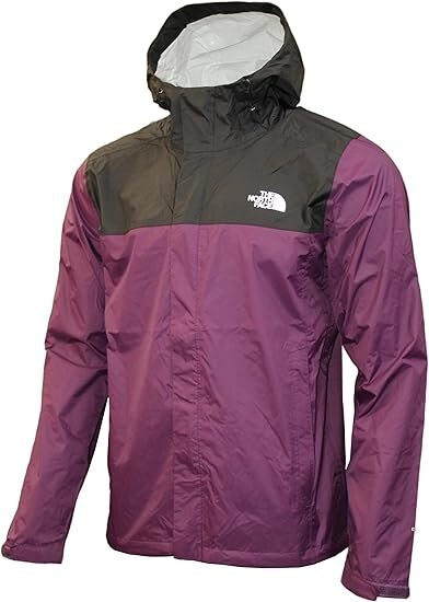 The North Face Venture 2 Rain Jacket Men XL Purple Dryvent Full Zip Hooded LW641