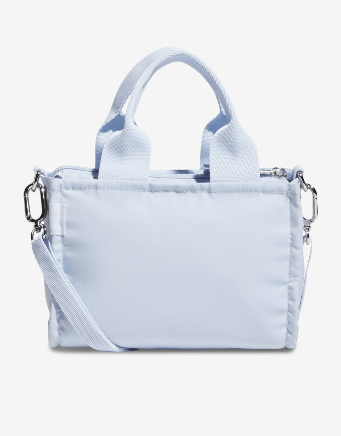 Adidas Perf Micro Mini Tote Reptile Halo Silver-Gray Handles & Cross Body Strap