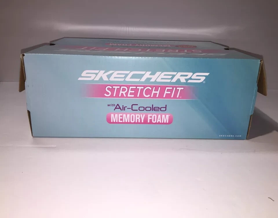 Empty SKECHERS Stretch Fit with Air-Cooled Memory Foam Turquoise Blue *Box Only*