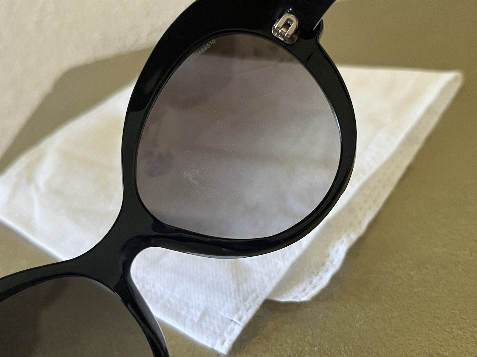 Prada Baroque Cat Eye Sunglasses Black SPR 28N 56-19-140