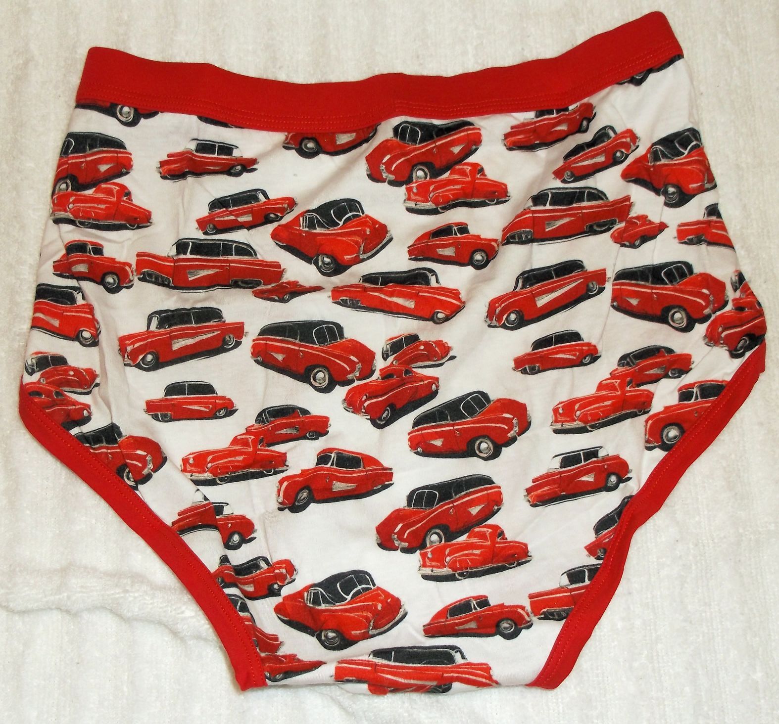 Men’s Pattern / Cartoon / Colored Waistband Adult Briefs Underwear S, M, L