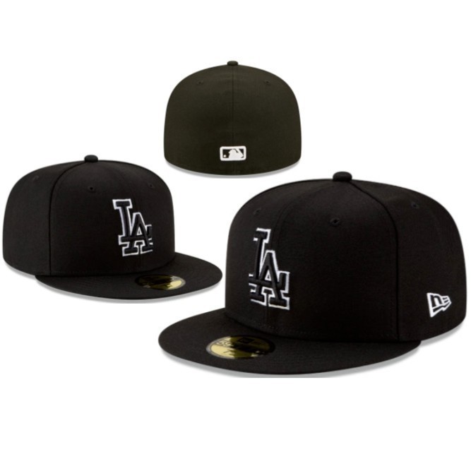 Los Angeles Dodgers Fitted Mens Hat MLB Fashion Baseball Cap Unisex Sun Hat Cap