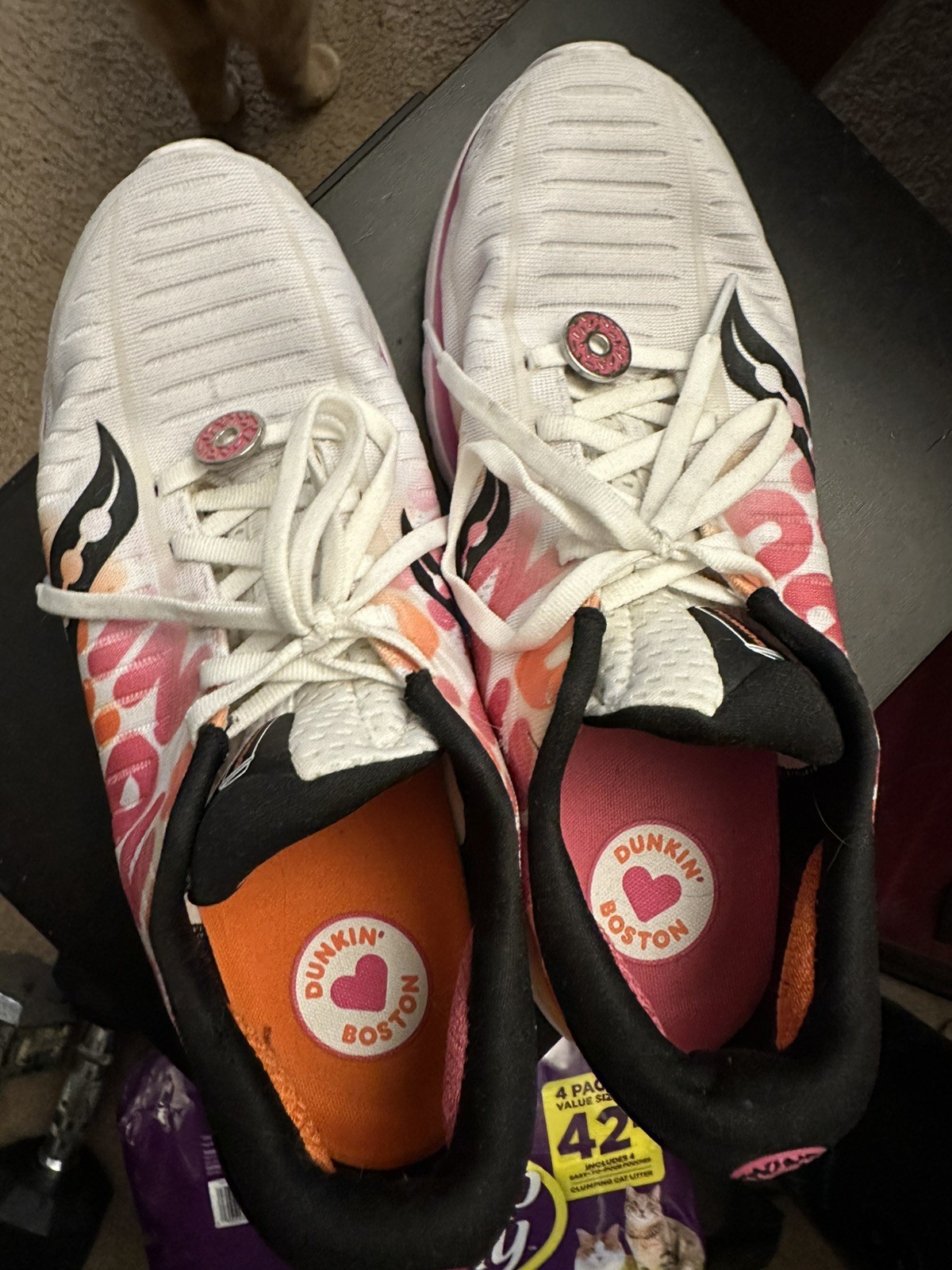 Womens Saucony Kinvara 10 Dunkin’ Donuts S10467-26 Boston Sneakers Shoes