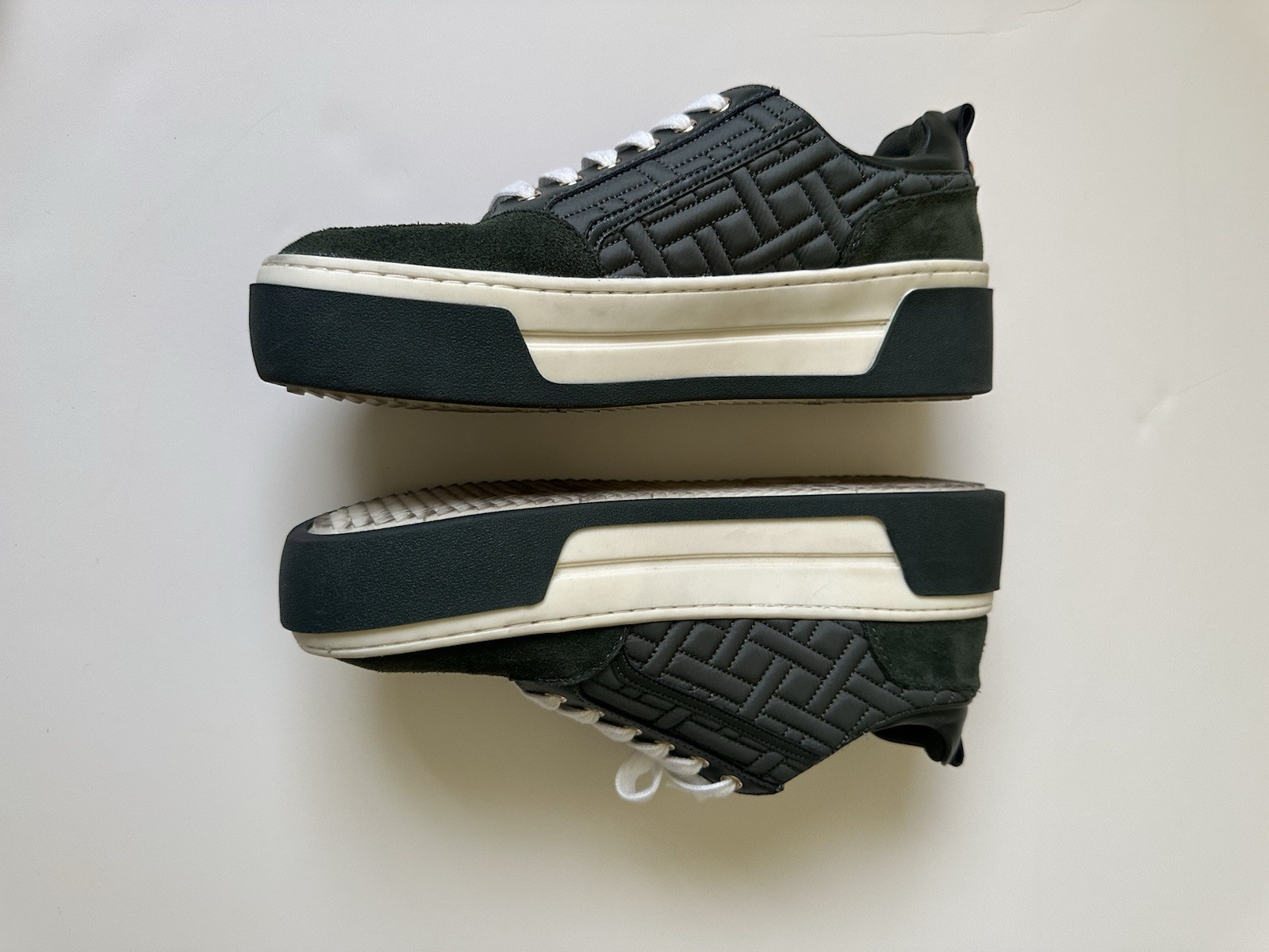 Vince Camuto Arynahs Platform Quilted Fashion Sneakers|Artichoke Dark Green ~8.5