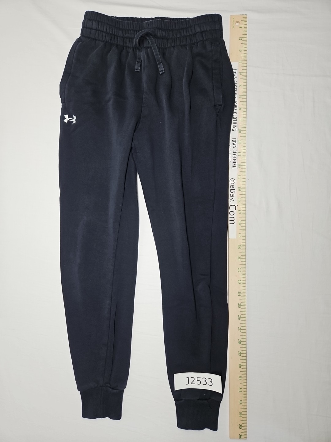 Under Armour Women’s XS Black Joggers Loose Fit 2.5 Inch Cuffs Waistband