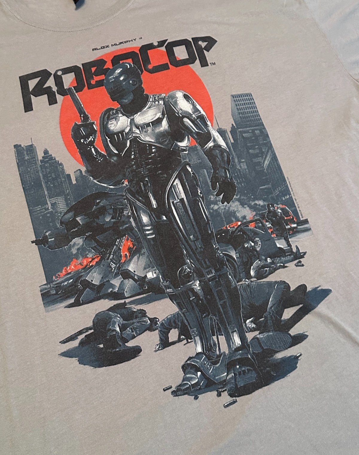 ROBOCOP T Shirt Size 3XL Loot Crate Exclusive Gray Graphic Mens 80s Tee Alex
