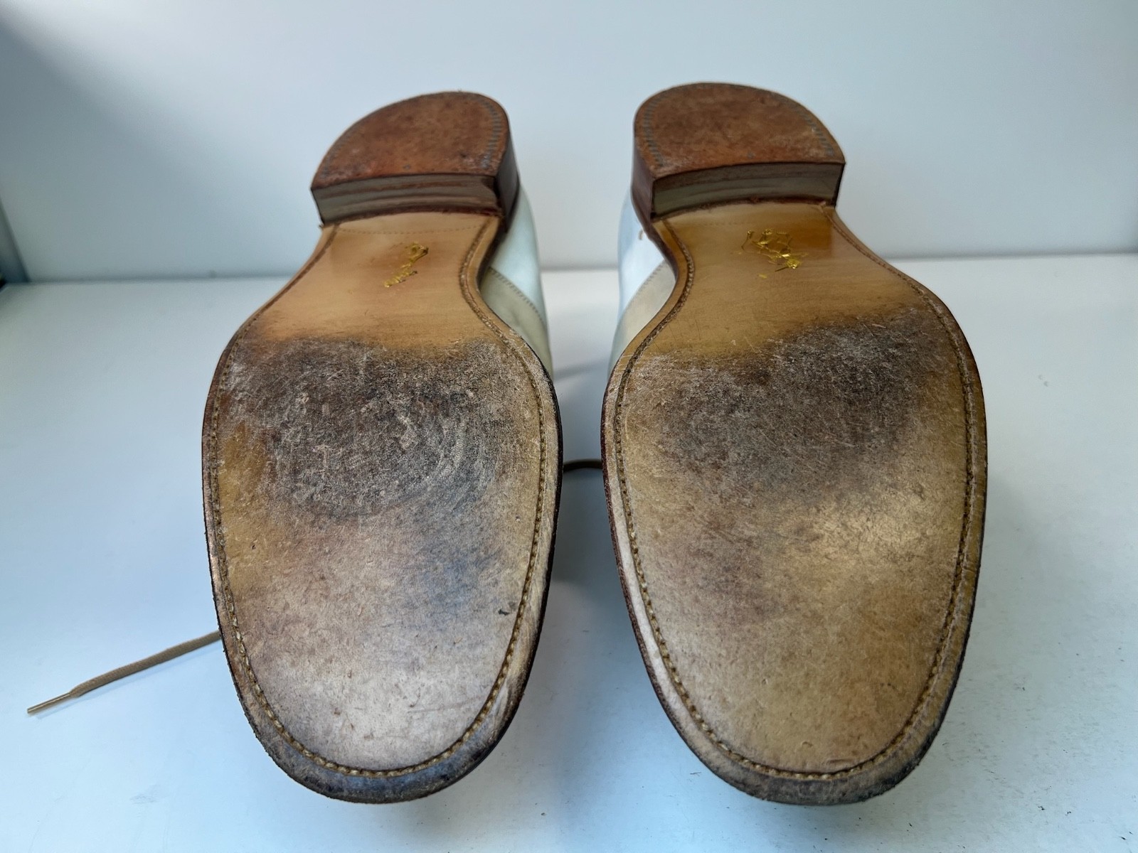 Polo Ralph Lauren Bench Made England Suede Leather Saddle Oxford Shoes 10D