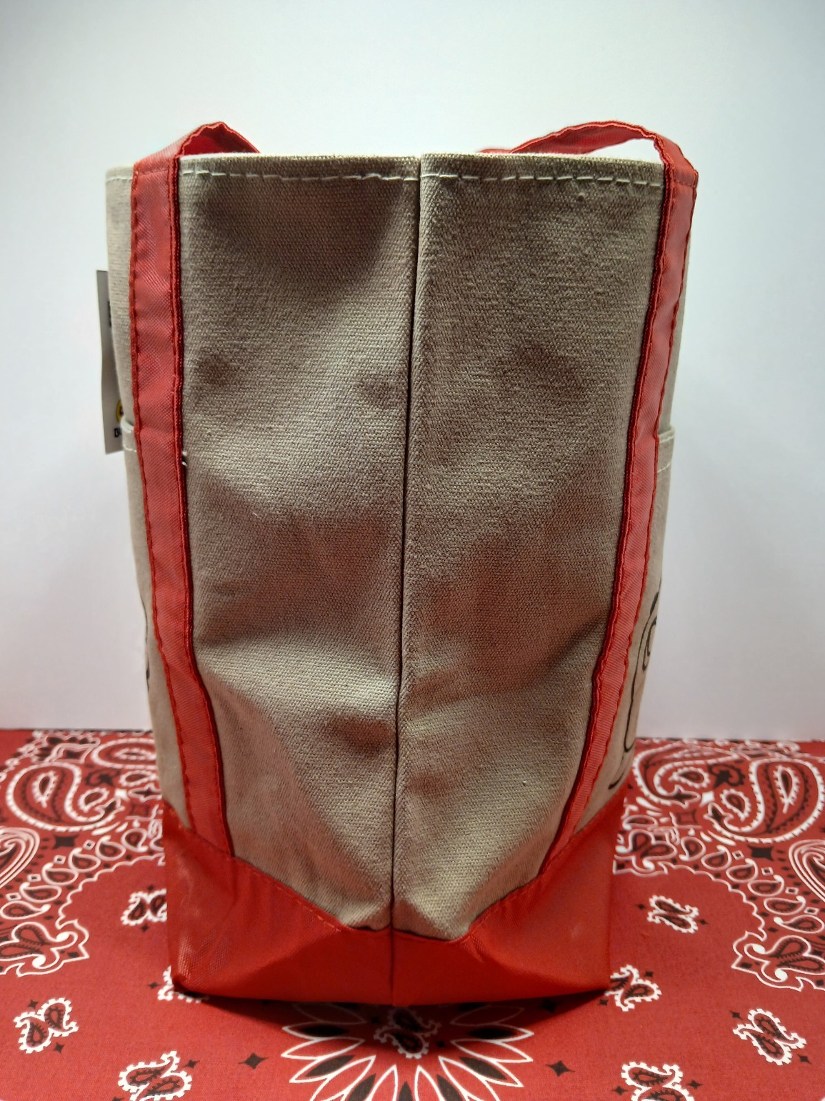 Buc-ee’s Mini Tote Bag ~ New 13×12 Market Bag Small Reusable ~ Canvas & Red Tote