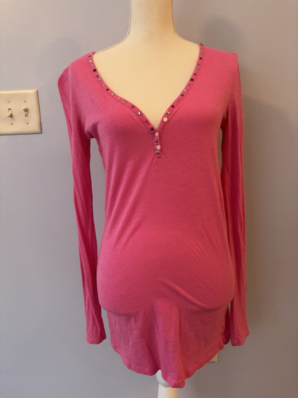 Victoria Secret Pink Long Shirt/ Dress Stretchy Sz S/P