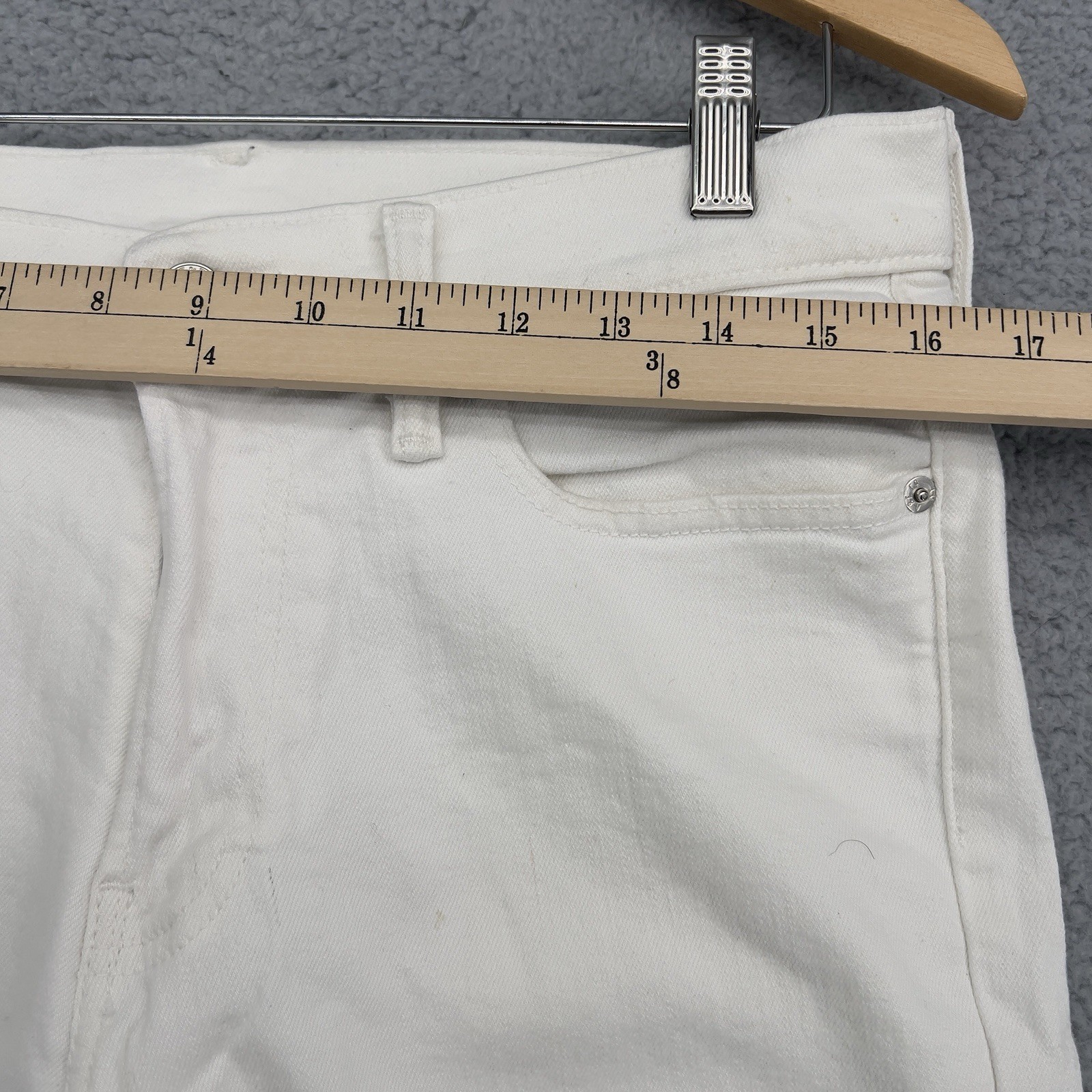 Abercrombie & Fitch Langdon Slim Stretch Jeans Men’s 31×32 White Skinny Slim Fit