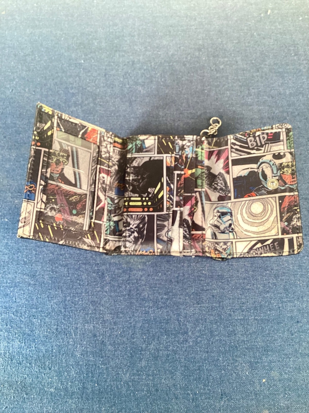 Bioworld Star Wars Trifold Leather Wallet w/ Darth Vader Helmet – Never Used